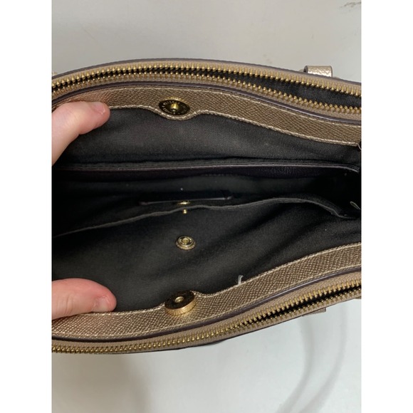 Coach Womens Metallic Platinum Shoulder Hand Bag F23337 Mini Christie - Picture 4 of 7